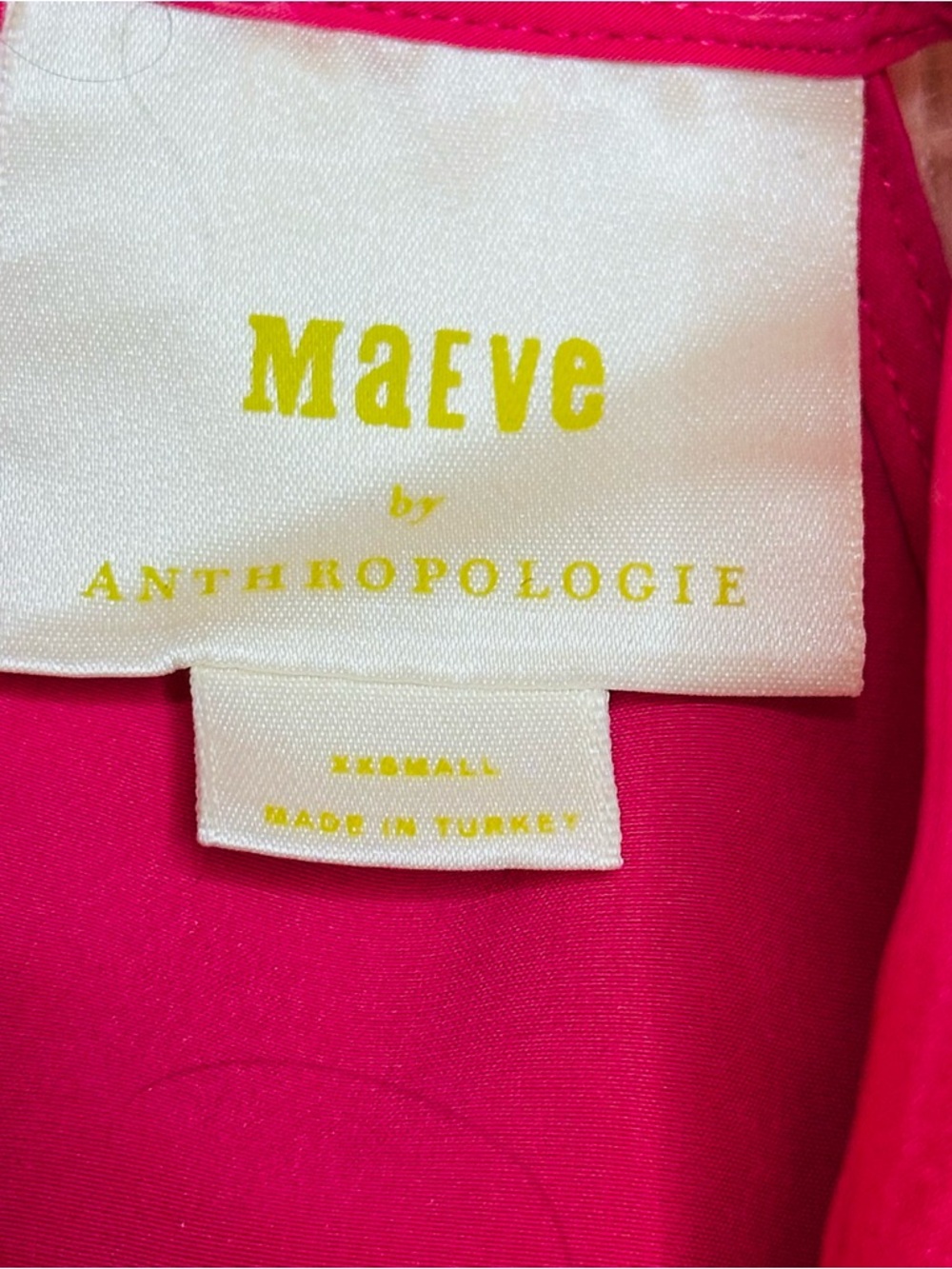 Anthropologie Maeve Hot Pink Dress - Picture 12 of 15